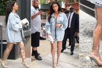 Kim Kardashian se ukázala v průhledných kozačkách! Nožky musí být vidět