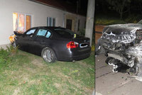 Opilý řidič na Znojemsku své BMW zaparkoval v obýváku cizího domu