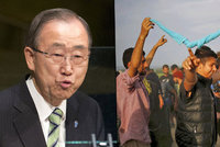 Práva a životy uprchlíků chce chránit OSN. „Průlom,“ říká Pan Ki-mun