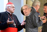 Kardinál Vlk se opřel do Zemana: „Kšeftuje s vyznamenáními“