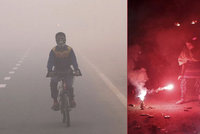 Svátek světel ponořil Dillí do smogové tmy. Za vše mohou ohňostroje