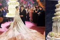 Svatba dcery ruského oligarchy: Šaty za 15 mega, třímetrový dort a okázalá zábava!
