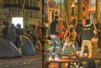 Migranti proměnili Paříž v bojiště: Mlátí se mezi sebou holemi