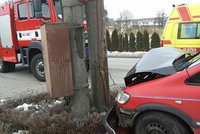 Vážná nehoda na Olomoucku: Zranila se řidička a čtyři děti