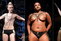 Přehlídku v New Yorku ovládly modelky bez prsou: Show patřila bojovnicím s rakovinou