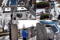 Trojice dětí zhanobila hřbitov v Oslavanech: Školáci skákali a kleli na hrobech předků!