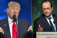 Trump zkritizoval Paříž. Hollande mu chce poslat lístek do tamního Disneylandu