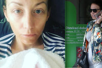 Těhotná Prachařová: Vystresovaná modelka se rozjela za svým porodníkem
