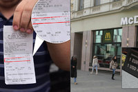 Brněnský kurz dolaru je 15 Kč! McDonald’s na náměstí Svobody má vlastní pravidla