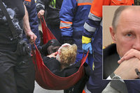 Spálené vlasy a krev: Svědci popsali výbuch metra, Putin chtěl masakr vidět