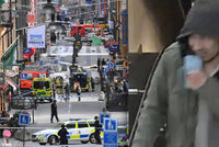 ONLINE: Náklaďák najel ve Stockholmu do lidí. Útočník je na útěku