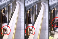 Děsivé video z metra: Dítě propadlo mezerou u nástupiště pod vagón