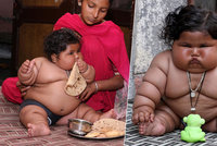 Indická holčička je pořádný cvalík: V osmi měsících váží 17 kilo!