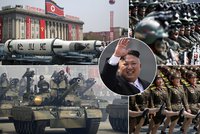 KLDR slaví 105. narozeniny Kim Ir-sena. Jeho vnuk se chlubí novými raketami