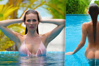 Andrea Verešová úplně nahá! V bazénu odhodila nakonec i plavky