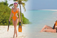 Verešová si užívá na Maledivách a fotí sexy fotky nahoře bez