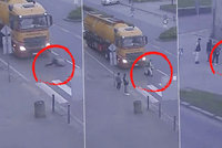 Hrozivé video: Žena v Přerově spadla přímo pod kamion! Nehoda, nebo úmysl?