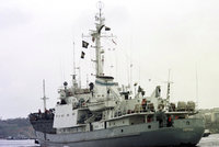 Ruská výzvědná loď šla ke dnu. Potopila se po srážce v Černém moři