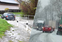 Záplavy a sníh! Třetí povodňový stupeň hlásí řeky na severu Moravy! A bude hůř!