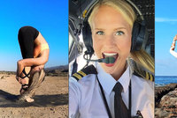 Sexy pilotka Maria (25) cestuje po celém světě a dělá jógu: Sleduje ji armáda fanoušků