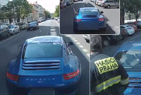 Šílenec v Porsche „hodil myšku“ hasičům: Když na něj zatroubili, vybržďoval je