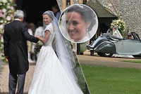 Pippa Middleton se vdala: Nevěstu přivezl tatínek veteránem, teď míří na oslavu
