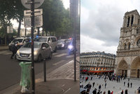 Útok kladivem u pařížské katedrály Notre-Dame. Policie odpověděla střelbou