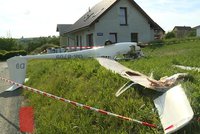 Na Svitavsku dnes spadl větroň, pilot utrpěl lehčí zranění