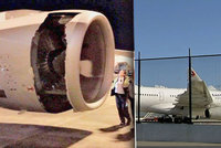 Exploze při letu hrůzy: Airbus musel nouzově přistát kvůli obří díře v motoru