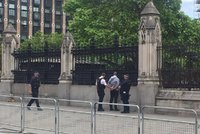 Před londýnským parlamentem byl muž s nožem. Policie ho paralyzovala