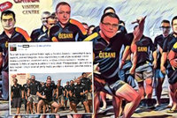 ČSSD jako hráči rugby: Fotku bez dovolení „obšlehli“ a baví sociální sítě
