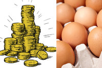 Porovnání cen 12 potravin, které často kupujeme: Zdražilo vajíčko! A ne maličko!