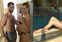 Hanka Mašlíková na poslední dovolené před porodem: Takhle vystavovala těhotenské bříško u bazénu!