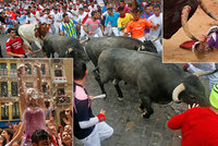 V Pamploně se opět běží s býky o život. Fiesta San Fermina má první zraněné
