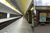 Od pátku budou opět fungovat oba vstupy do metra na Palmovce: Oprava vyšla na skoro 100 milionů