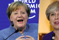 Merkelová si prý utahovala v Davosu z Mayové. Historkou bavila i novináře