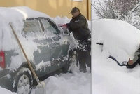 Sníh zaskočil Chorvaty: Napadly jim až metrové haldy