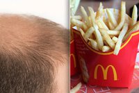 Hranolky z McDonald’s mají klíč k léčbě plešatosti, tvrdí vědec. Myším zhoustla srst