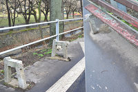 Vytrhaná prkna a díry v asfaltu: Pozůstatky laviček hyzdí okolí Botiče, na jaře se lidé dočkají nových