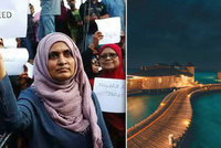 Na Maledivách se střetli demonstranti s policií. Turistický ráj Čechů zažívá krizi