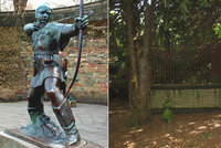 Anglie: Úřady chtějí zrušit a zastavět hrob Robina Hooda, místní se bouří