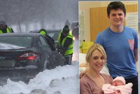 Děti v bouři zrozené: Daniella porodila v autě zapadlém ve sněhu, ten způsobil řadu problémů