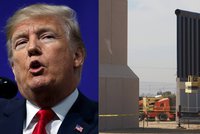 Trump si v Kalifornii prohlížel, jak se staví „jeho“ zeď proti migrantům