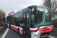 Mezi Kladnem a Prahou sjel příměstský autobus z vozovky. Nehoda se obešla bez zranění