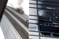 Trumpův mrakodrap v plamenech: Jeden muž uhořel, další jsou zranění