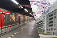 Bydlení u metra jen pro milionáře? Za průměrný byt zaplatíte v Praze i 10 milionů korun