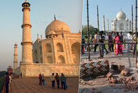 Silný vítr poškodil jeden ze sedmi divů světa: Tádž Mahal přišel o své ikonické minarety