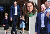 Princ William po porodu Kate opustil nemocnici: Pak se ale vrátil i se staršími dětmi!