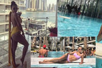Krásná Monika Bagárová vystavuje své tělo v Dubaji! S přítelem tam ale není