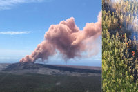 Erupce sopky na Havaji: Tisíce lidí prchají, láva teče po ulicích